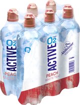 Active O2 - Peach White Tea - pet fles - 6x50 cl