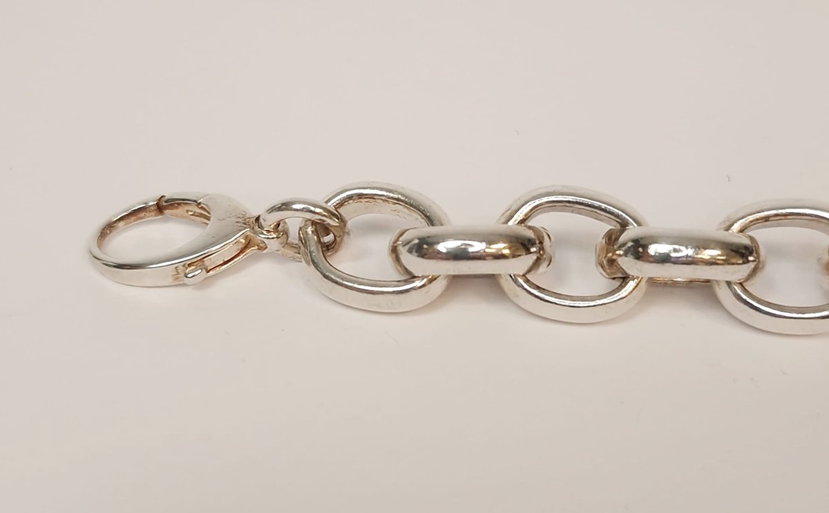 Armband zilver – jasseron - 925dz – 21cm – uitverkoop juwelier Verlinden St. Hubert van €336,= voor €265,=