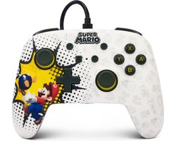 PowerA Geavanceerde Bedrade Gamecontroller voor Nintendo Switch - Bob-omb Blast - Super Mario Bros