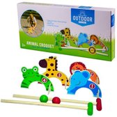 Outdoor Play animal croquet - Speelgoed - Dierenvorm - 4 dierenpoortjes - Kindvriendelijk