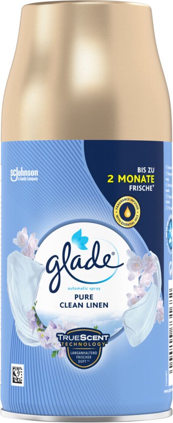 Glade Automatic Spray Pure Clean Linen navullingen - Luchtverfrissers - 4 x 269ml - Glade