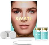 Swati - Coloured Contact Lenses 6 Months - Turquoise - makeup - 6 Maanden