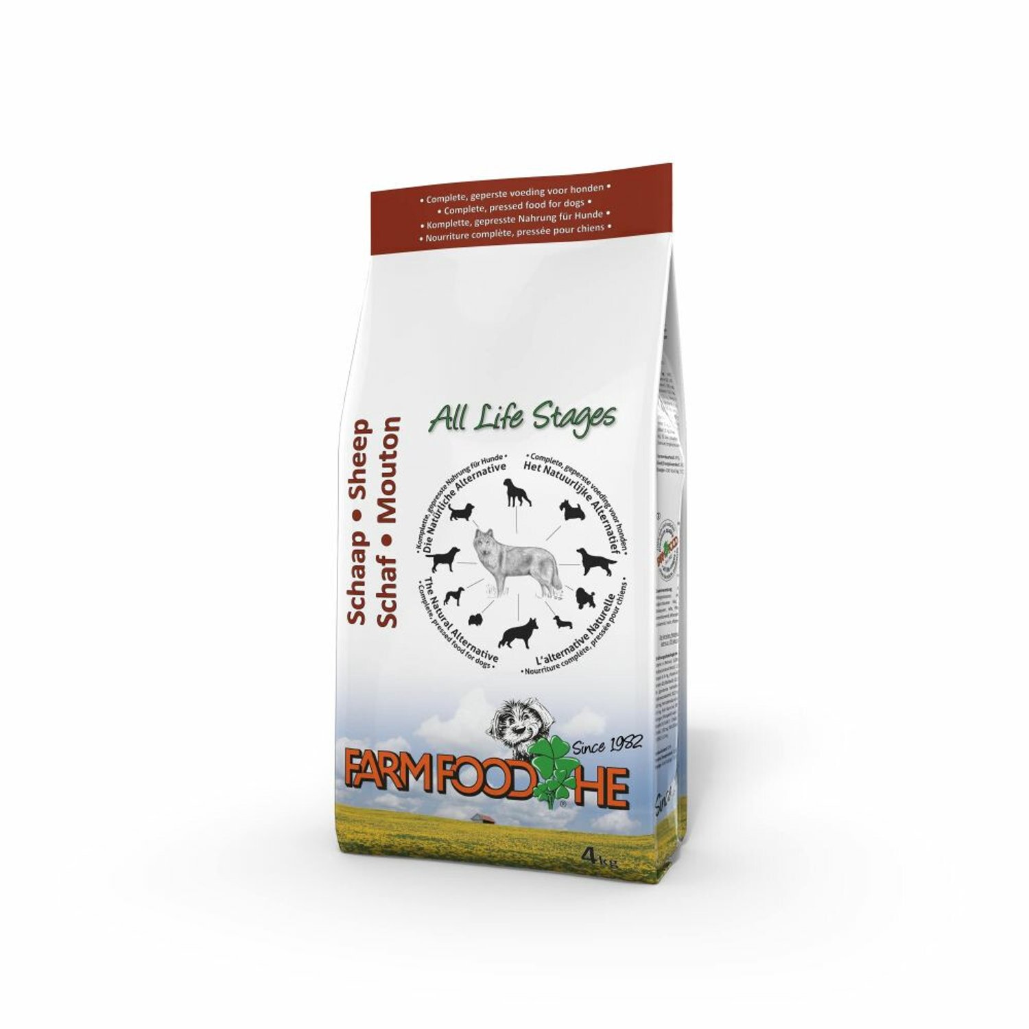 4x Farm Food HE Schaap Hondenvoer 4 kg