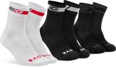 Chaussettes de cyclisme GripGrab 3Pack All-season Socks - Taille 38-41 - Noir / Blanc