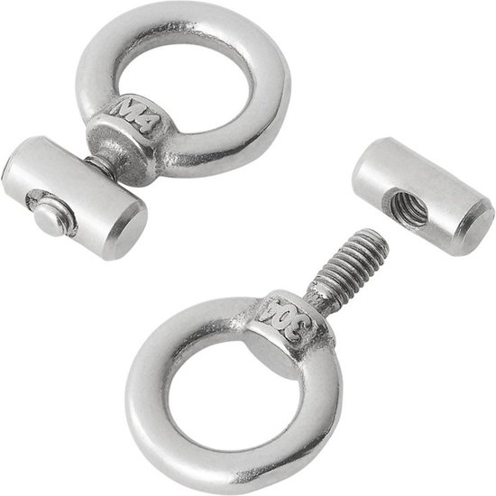 ProPlus Eindstop voor tentrail - RVS - Ø 6-9 mm - Set van 2 van ProPlus — afbeelding 4