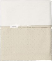 Koeka baby dekentje voor ledikant Napa - katoen met cotton fleece - lichtgroen - 100x150 cm