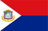 VlagDirect - Sint Maartense vlag - Sint Maarten vlag - 90 x 150 cm.