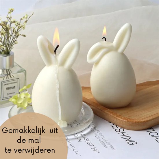 ZoeZo - Kaarsmal - Pasen - 2 stuks - Kaars mallen - Siliconen mal - Zelf kaarsen maken - Gips & epoxy gieten - Zeep maken
