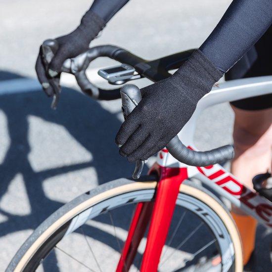 GripGrab - Merino Wool Liner Handschoenen Fiets Onderhandschoenen Touchscreen Fietshandschoenen met Merinowol - Zwart - Unisex - Maat XL/XXL — afbeelding 5