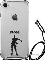 Telefoon Hoesje iPhone SE 2022 | 2020 | 8 | 7 Leuk Hoesje met transparante rand Floss Fortnite