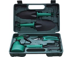 Tuingereedschap - Tuingereedschap Set - 5 delig - Tuingereedschapset - Snoeischaar - Tuinschaar - Bloemenschaar - Tuinschepje - Tuinharkje - Plantenspuit - Handhark Tuingereedschap - Tuingereedschap Set - 5 delig - Tuingereedschapset - Snoeischaar - Tuinschaar - Bloemenschaar - Tuinschepje - Tuinharkje - Plantenspuit - Handhark