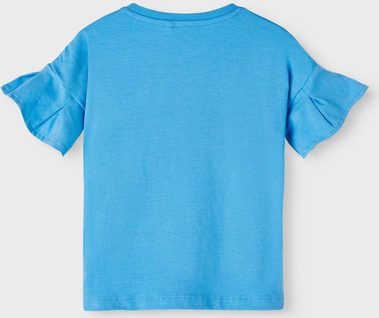 Name it t-shirt meisjes - blauw - NMFfenja - maat 80