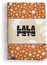 La La Fete - Furoshiki doeken - doorgeef inpakpapier - inpakstof - DEAUX DOTS CORAL - 50