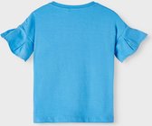 Name it t-shirt meisjes - blauw - NMFfenja - maat 110