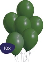 Groene Ballonnen - Helium Ballonnen - Jungle Decoratie - Jungle Versiering - Donker Groene Ballonnen - 10 stuks