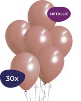 Rose Goud Ballonnen – Metallic Ballonnen – Rose Goud Versiering – Sweet 16 Versiering – Helium Ballonnen – 30 stuks