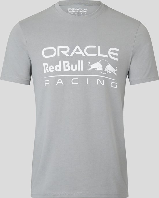 Red Bull Racing Logo Shirt Grijs 2023 S - Max Verstappen - Sergio Perez - Oracle