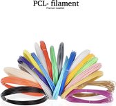 3D pen vullingen - PCL Filament - 10 kleuren - 50 meter - 1,75mm - Navulling - Hervulling - Geschikt voor 60-100 graden