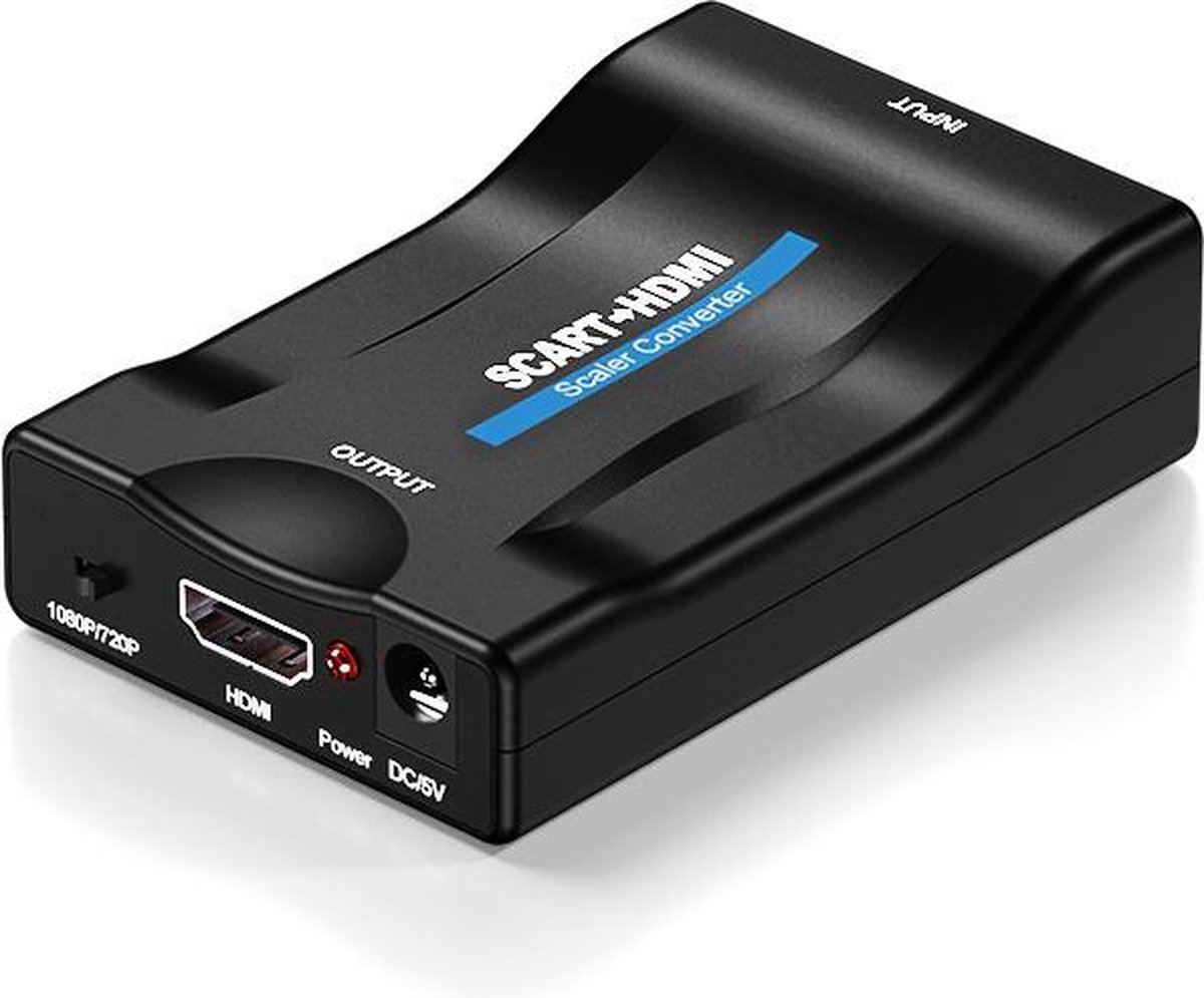 Techvavo® Scart naar HDMI Converter - Scart naar HDMI Adapter - TV DVD PlayStation - Full HD 1080p