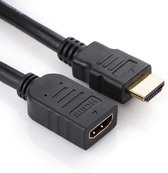 Techvavo® HDMI Verlengkabel - HDMI Male naar HDMI Female Adapter - 4K 30Hz Ultra HD - 0.3 meter