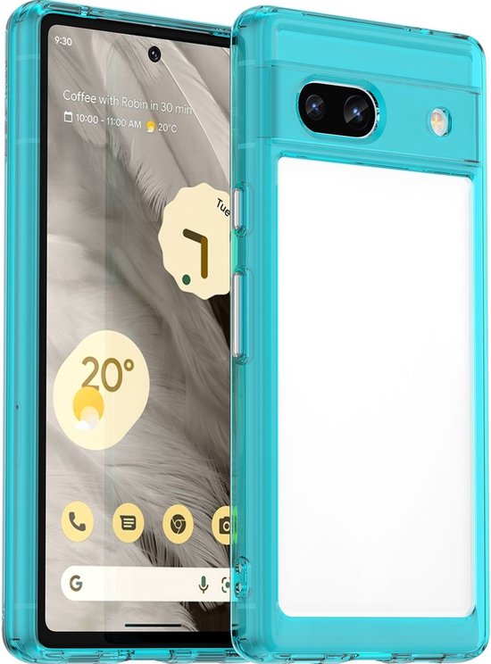 Google Pixel 6 Coque Arrière Cadre En Verre Noir