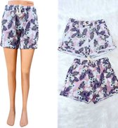Korte broek - dames short - lente/zomer - fashion broek - linnen broek - luchtige korte broek - roze - maat - S