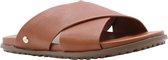 Bruin Tinten W Solivan Crossband Slippers - Dames - Cognac - Maat 40