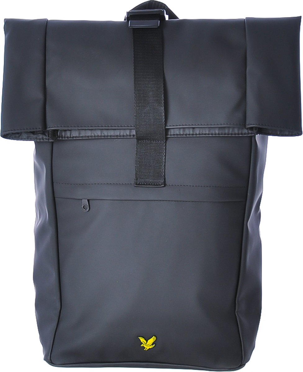 Lyle & Scott Coated Rolltop Backpack Jet Black