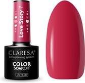 Claresa UV/LED Gellak Love Story #7 – 5ml. - Donkerroze, Rood - Glanzend - Gel nagellak