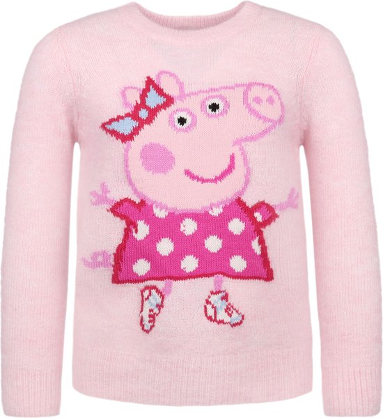 Peppa Pig - Lichtroze trui voor meisjes, lekker warm