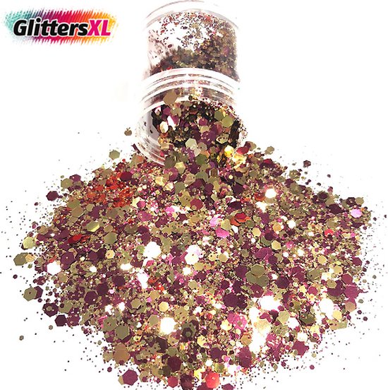 Paintglow Glitter Me Up Fantasy Chunky Glitter face & body gel - Flamingo Fiesta Roze - 12ml - Festival Supply Paintglow Glitter Me Up Fantasy Chunky Glitter face & body gel - Flamingo Fiesta Roze - 12ml - Festival Supply