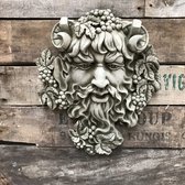 Betonnen tuinbeeld - Hoofd Bacchus - god van de wijn