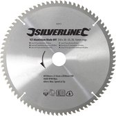 Lame de scie circulaire à cadre Silverline TCT UPVC, 80 dents 250 x 30 - 25,20 et anneaux de 16 mm