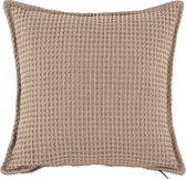 Tiseco - Kussen (gevuld) HONEYCOMB - Vierkant - 45x45 cm - Taupe