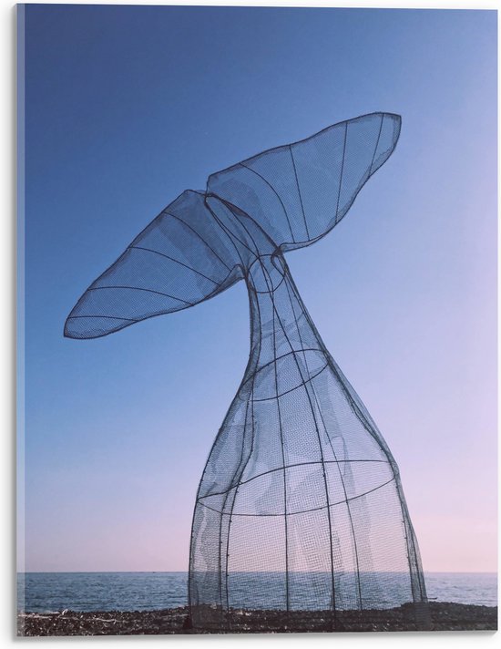 WallClassics - Acrylglas - IJzeren Stellage van Walvis Vin - 30x40 cm Foto op Acrylglas (Met Ophangsysteem)