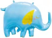 Grote folie olifant blauw - folie - ballon - babyshower - genderreveal - verjaardag - jungle