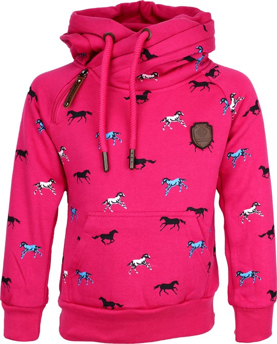 S&C Hoodie toppaard roze Kids & Kind Meisjes Roze - Maat: 158/164