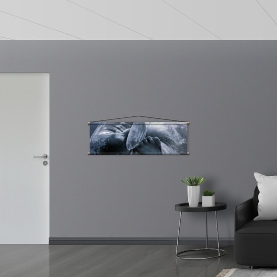 WallClassics - Affiche Textile - Sceau Gêné - 120x40 cm Photo sur Textile
