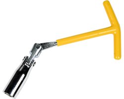 Benson Bougiesleutel - T-model - Verchroomd - PVC-greep - 16 mm