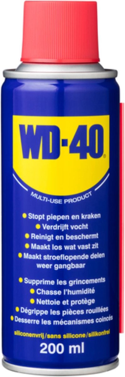 WD-40® Multi-Use Product Classic - 200ml - Multispray - Smeermiddel, Anti-Roest en Anti-Corrosie - WD-40
