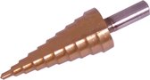 Silverline HSS Trapgatboor - Stappenboor - Piramideboor met Titanium Coating - 4 - 22 mm