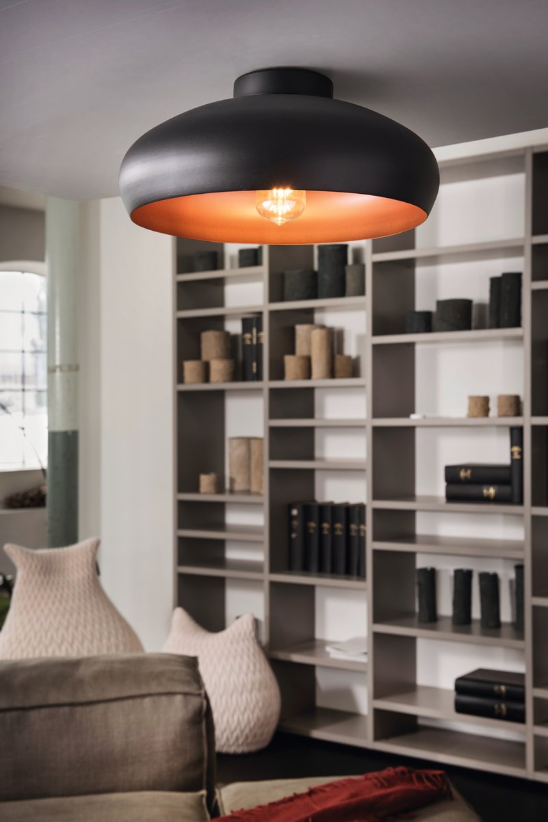 EGLO Plafondlamp Mogano, industrieel design spot, lamp