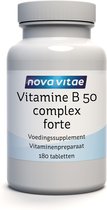 Nova Vitae - Vitamine B50 - Complex Forte - 180 tabletten