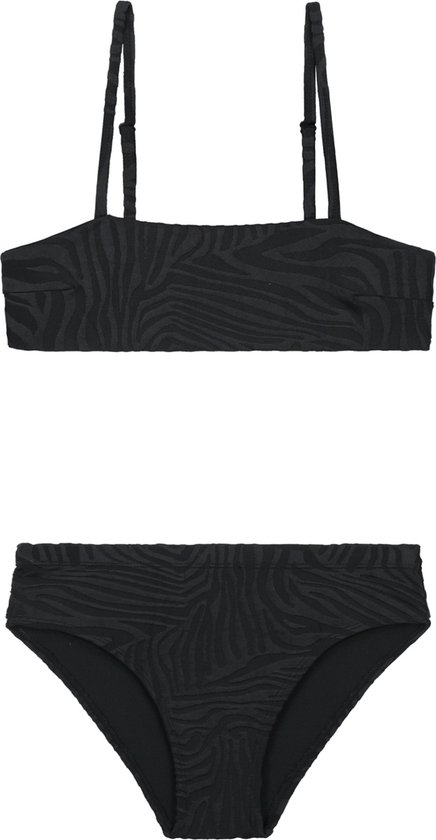 SHIWI Layla bermuda tiger structure Bikiniset Meisjes Zwart - maat 122/128