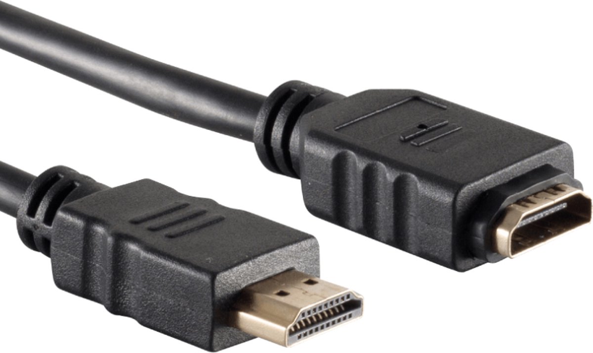 HDMI 2.0 Verlengkabel - 4K 60Hz - 1 meter - Zwart