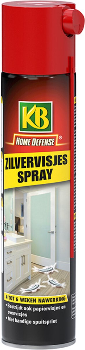 6x KB Home Defense Zilvervisjes Spray 400 ml