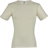 Engel Natur T-shirt Homme Soie - Laine Mérinos Bio GOTS blanc cassé 54/56XL