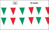 Vlaggenlijn rood/groen 10 meter - Meerkleurig - vlaglijn festival blok vlaglijn thema feest festival verjaardag landen
