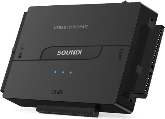 Sounix USB 3.0 naar 2.5&3.5 inch SATA III&IDE - harde schijf adapter met  ondersteuning... | bol.com
