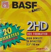BASF 2HD Disquettes 20 Pièces Superpack Haute Densité
